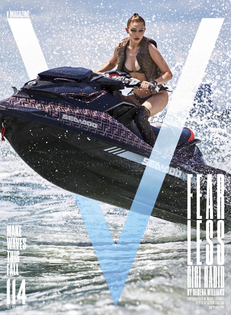 Look Marketing leverage opportunity presented by V-Magazines to show case client Sea-Doo watercraft with Fendi and Supermodel GIGI Hadid for incredible impressions. 